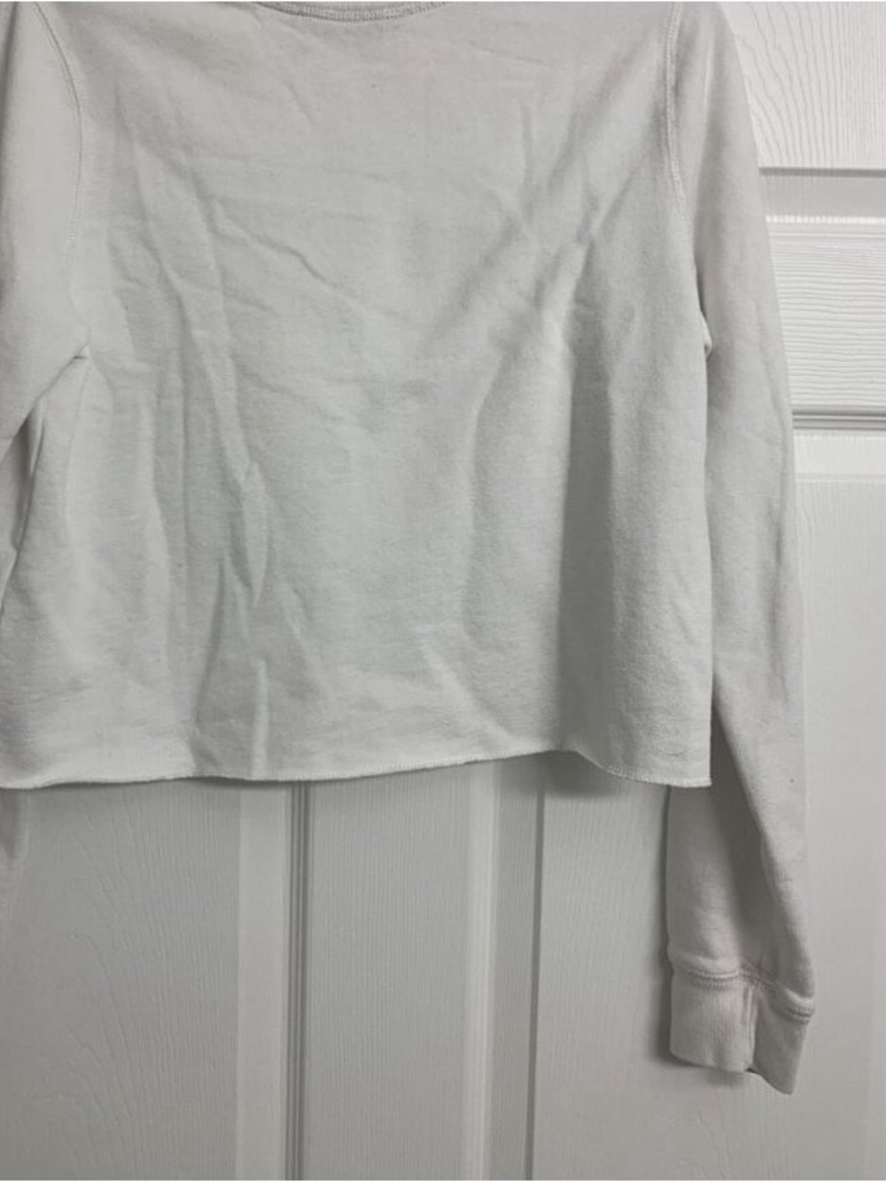 Classic White Long-Sleeve Crewneck Top